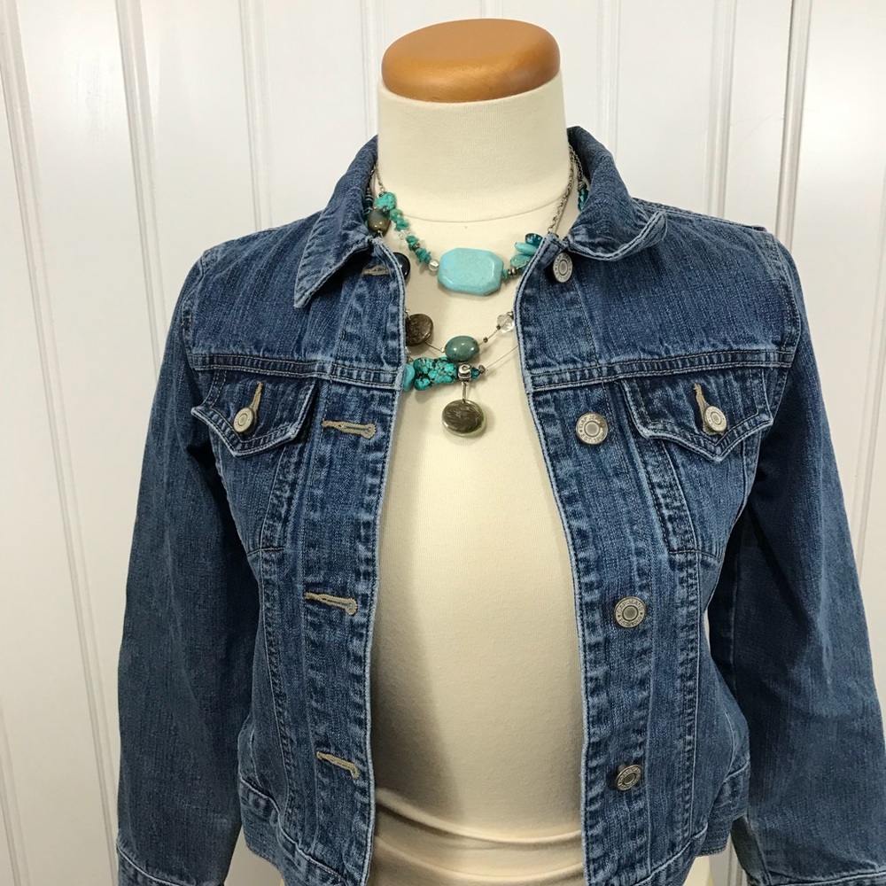 Gap kids jean jacket size L 10